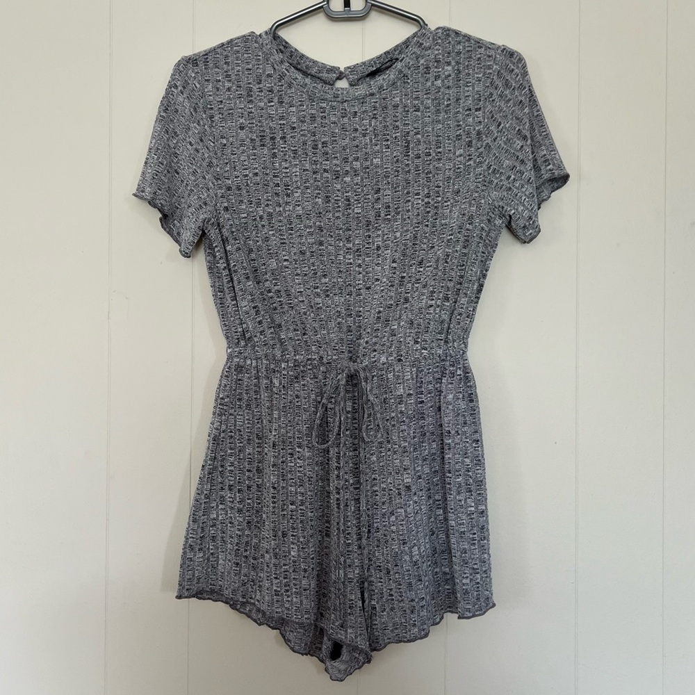 Loungewear Romper with Lettuce Hem